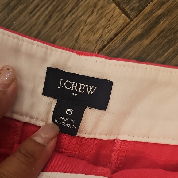 J. Crew Vibrant Red High Waist Shorts - Picture 2 of 3